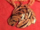 Inlaid Mother-Of-Pearl (Zebra) Necklace