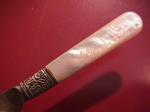 Mother of Pearl (Sterling-Banded) Fruit Knife