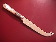 Mother of Pearl (Sterling-Banded) Cheese Knife