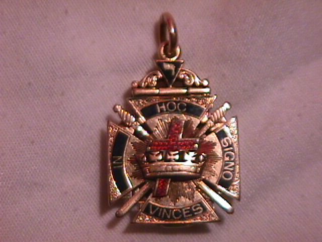 14k Solid Gold Masonic 32 Degree Watch Charm (Book Form)