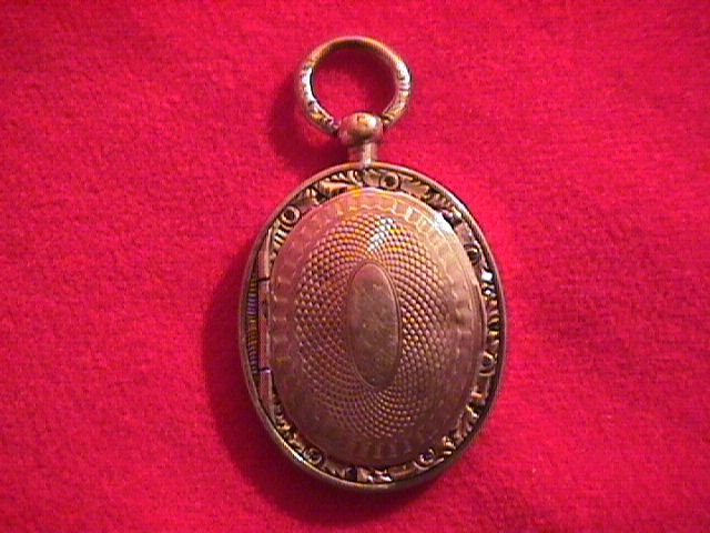 1840 Engine Turned Gold Ladies Locket