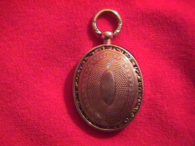 1840 Engine Turned Gold Ladies Locket