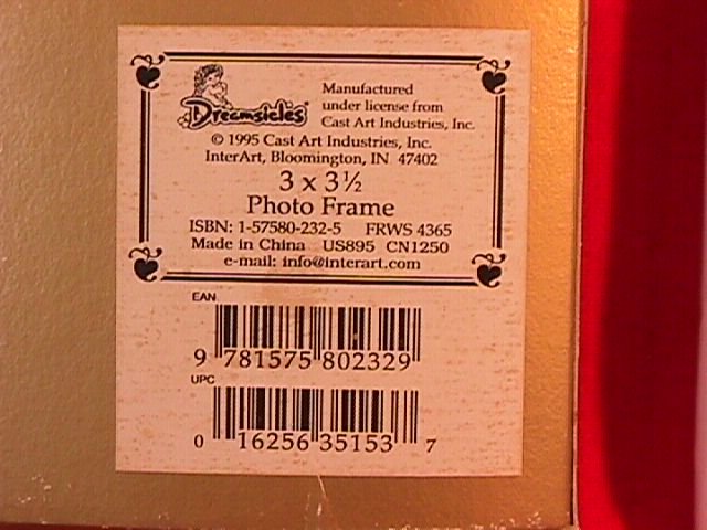 Dreamsicles Collectibles Photo Frame