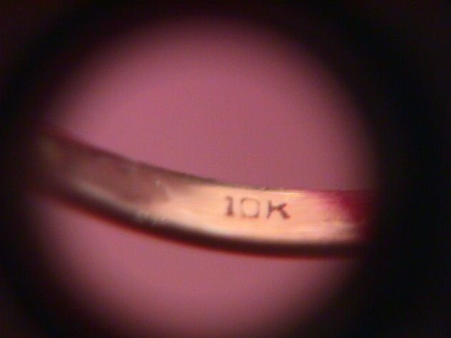 Unique 10K Solid Gold Blue Topaz Ring