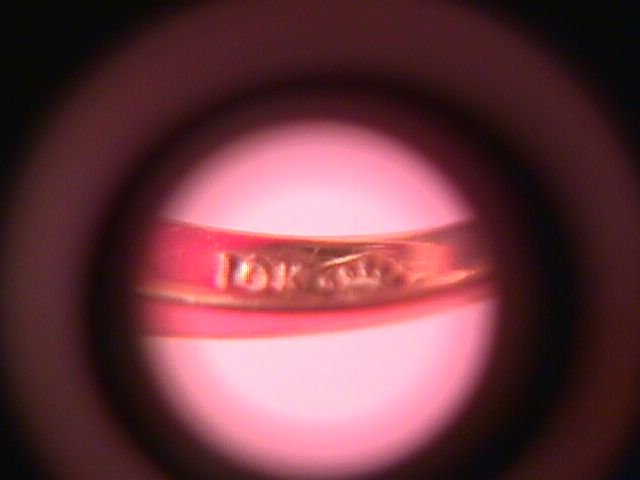 10K Solid Gold Light Amethyst & Diamond Ring