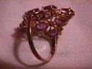 10K Solid Gold Light Amethyst & Diamond Ring