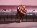10K Solid Gold (2-Tone) Rose Diamond Ring