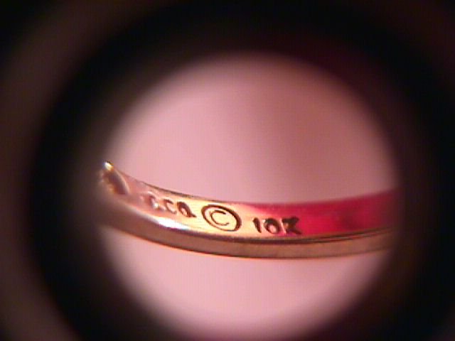10K Solid Gold (2-Tone) Rose Diamond Ring