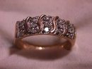 14K Solid Gold (2-Tone) and Diamond Journey Ring