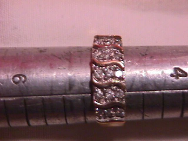 14K Solid Gold (2-Tone) and Diamond Journey Ring