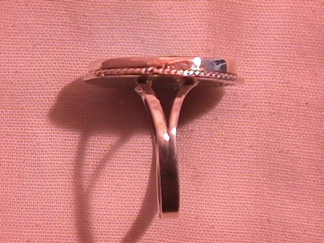 Knockout Sterling and Shell Abalone Ring (Mexico)