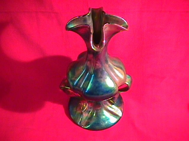 Zsolnay Hungarian ( Ribbon Vase) with Multi-Color Eosin Glaze