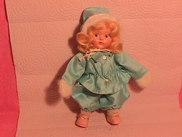 1950's Ginny Aqua & Fur Ski Outfit