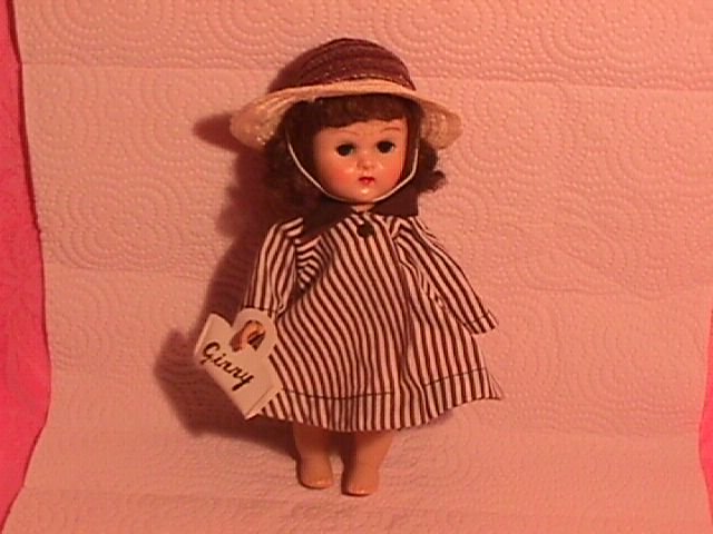 1950's Ginny Brown Stripe Coat, Hat & Purse