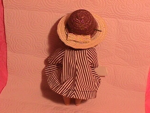 1950's Ginny Brown Stripe Coat, Hat & Purse