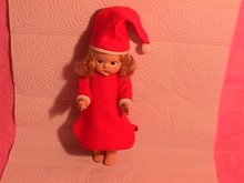 1950's Ginny Red Flannel Sleep Set