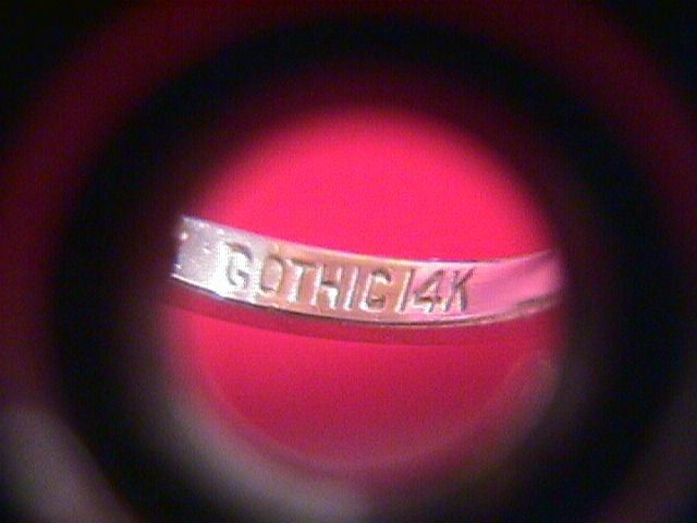 14k Solid White Gold=Diamond & Garnet Ladies Ring