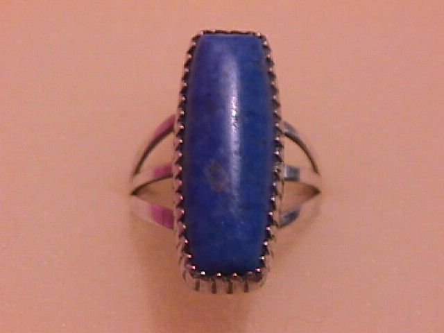 Hand Made Sterling and Lapis Ring
