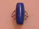 Hand Made Sterling and Lapis Ring