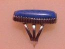 Hand Made Sterling and Lapis Ring
