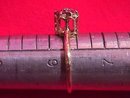 Antique 10K Solid Yellow Gold & Ruby Ladies Ring