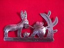 Vintage Sterling Nostalgic Mexican Scene Brooch