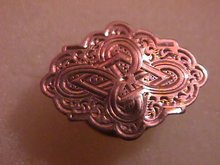1850 Era Solid Gold Front- Fancy Button