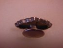 1850 Era Solid Gold Front- Fancy Button