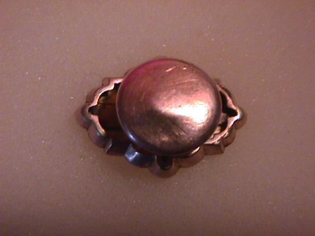 1850 Era Solid Gold Front- Fancy Button