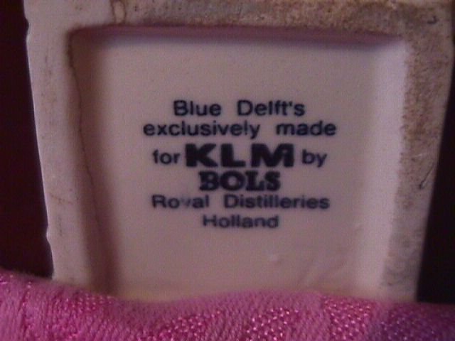 Blue Delfts Bols Royal Distillerie Holland Liquor Bottle