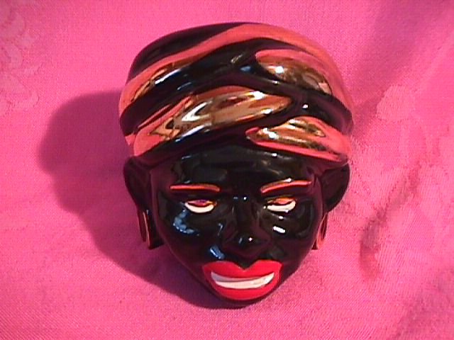 African Maiden Head Vase