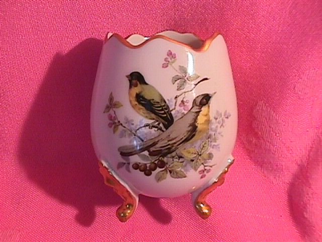Limoges Porcelain, Footed Egg Vase