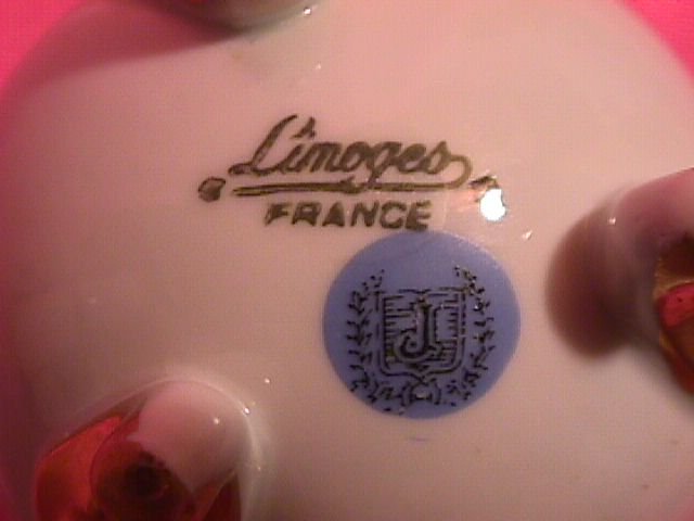 Limoges Porcelain, Footed Egg Vase