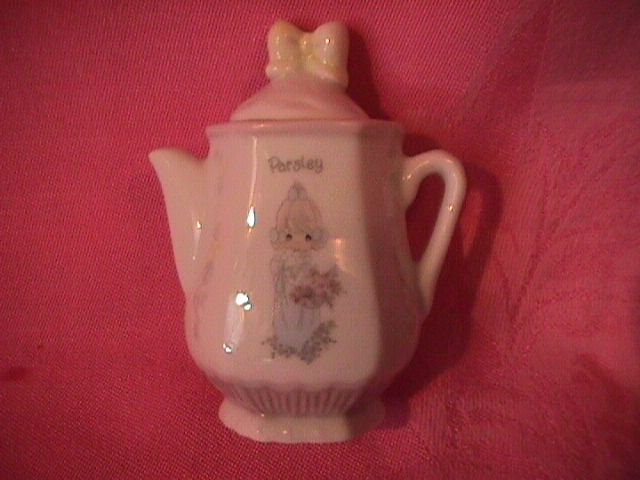 Enesco Precious Moments Spice Jar-Coffee Pot (Parsley)
