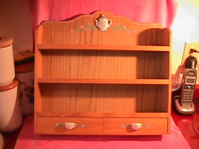 Enesco-Precious Moments=Wood Spice Rack