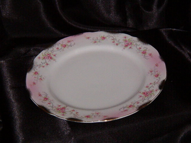 Lefton Heirloom Rose Luncheon Plate