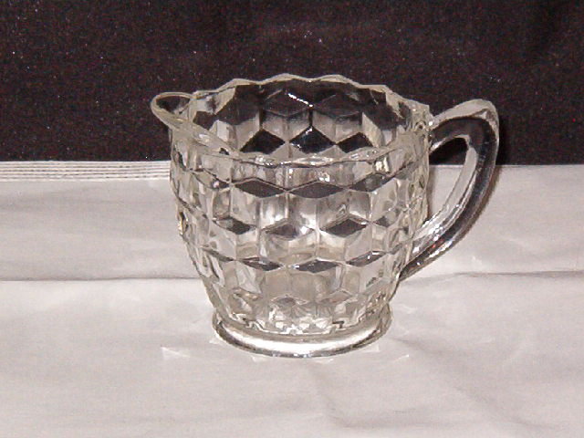 Jeannette Glass Co Cube Creamer