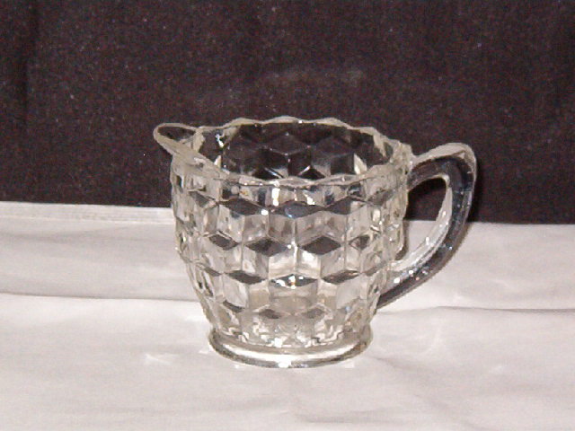 Jeannette Glass Co Cube Creamer