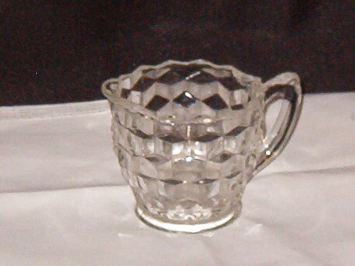 Jeannette Glass Co Cube Creamer