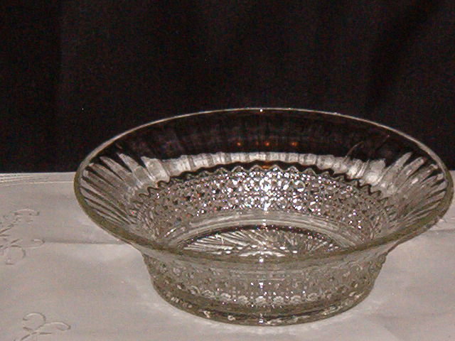 Imperial Glass Co. Flute & Cane Bowl