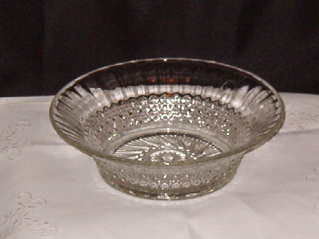 Imperial Glass Co. Flute & Cane Bowl