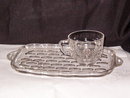 Federal Glass Yorktown Snack Plate & Cup