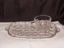 Federal Glass Yorktown Snack Plate & Cup