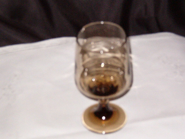 Libbey Rock Sharpe Tawny Accent Goblet