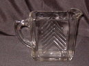 Hazel Atlas Chevron Clear Creamer