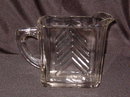 Hazel Atlas Chevron Clear Creamer