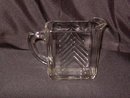 Hazel Atlas Chevron Clear Creamer