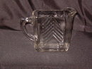 Hazel Atlas Chevron Clear Creamer