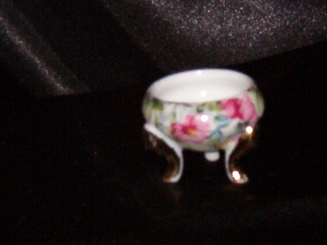 E W Princess China Footed Trinket Dish