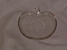 Hazel Atlas Apple Orchard Ware Clear Saucer